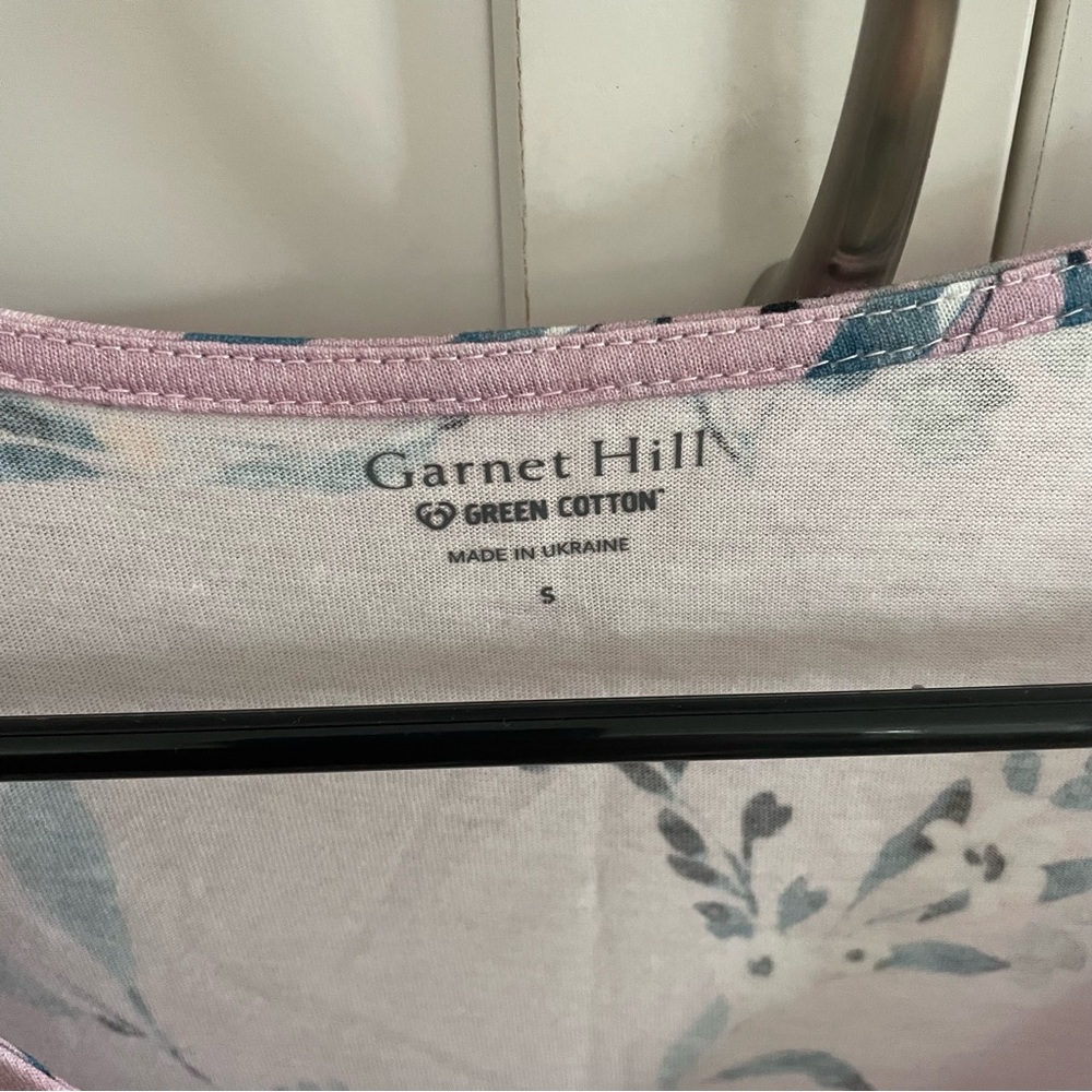 NWOT Garnet Hill Organic Cotton Gown - Picture 3 of 3